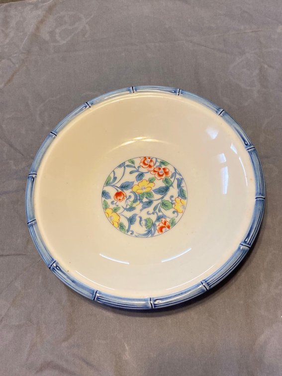 Floral Design 9” Soup Plate