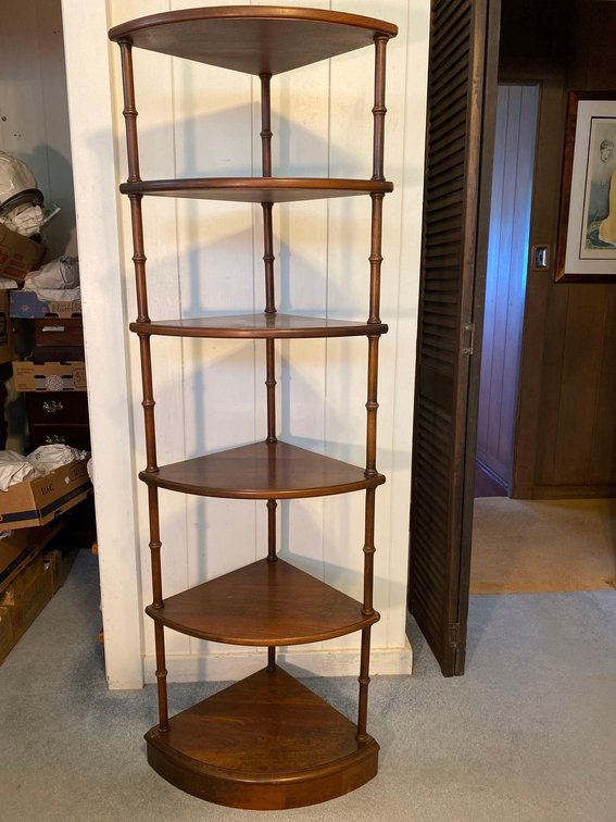 Wood Corner Curio Cabinet