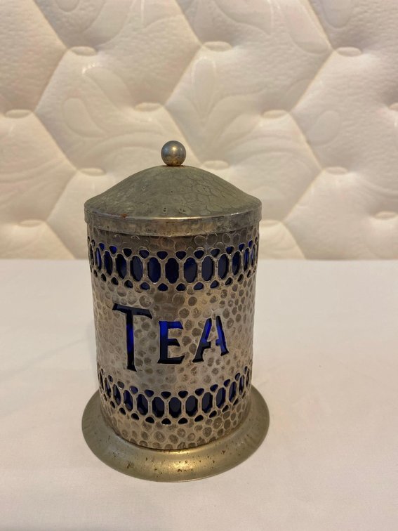 Antique Silver Tea Container