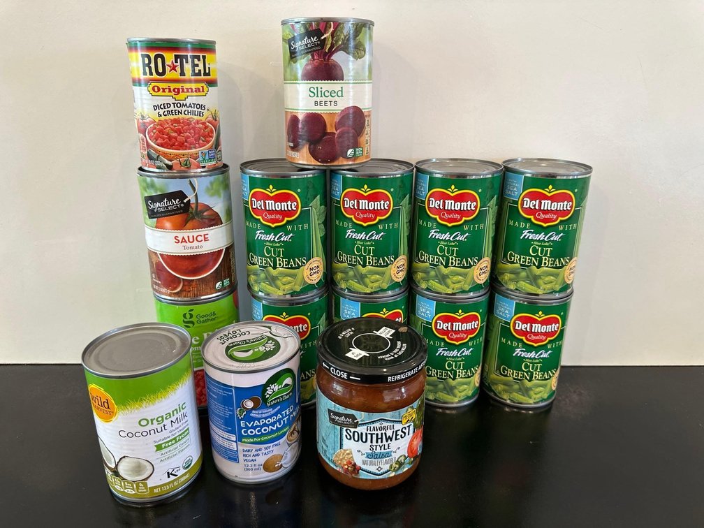 Mixed Lot of Canned Goods