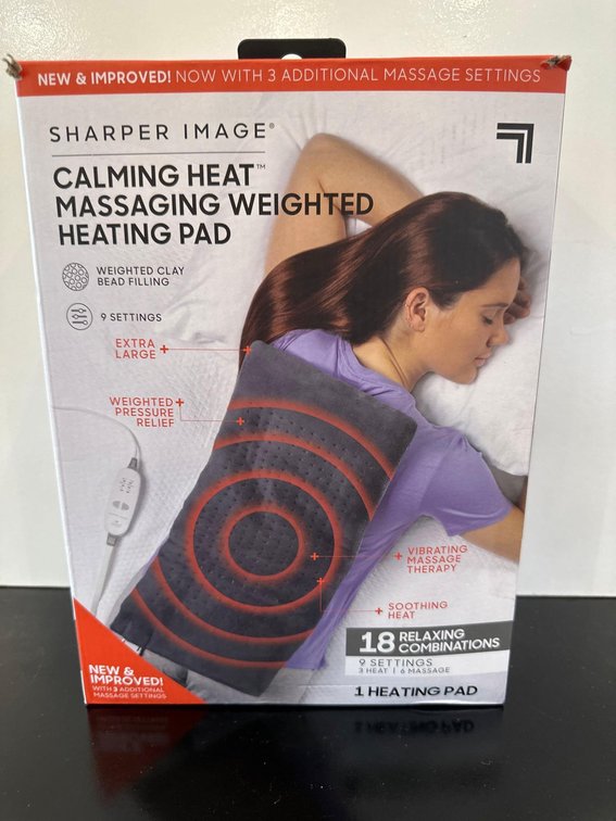 Sharper Image Heating Pad with Massaging Features