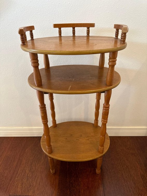 1950s Vintage 3 Tier Telephone Stand