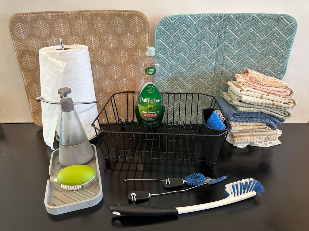 Mixed Lot of Kitchen Sink Area Supplies