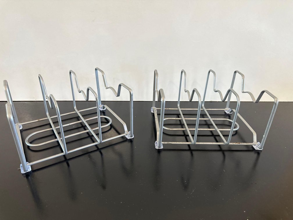 Two Metal Pan Organizers