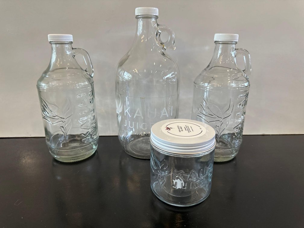 Kauai Local Glass Bottles