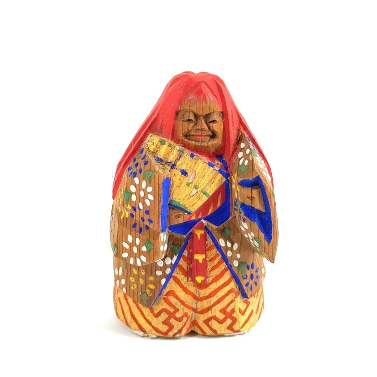 Antique Wood Painted Netsuke