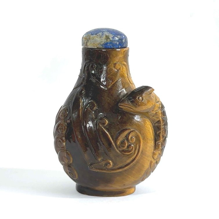 Antique Tigers Eye Snuff Bottle