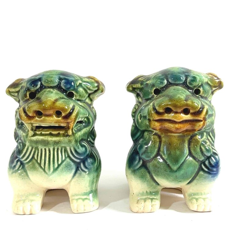(X's 2) Ceramic Foo Dogs