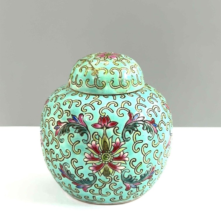 Vintage Chinese Porcelain Ginger Jar