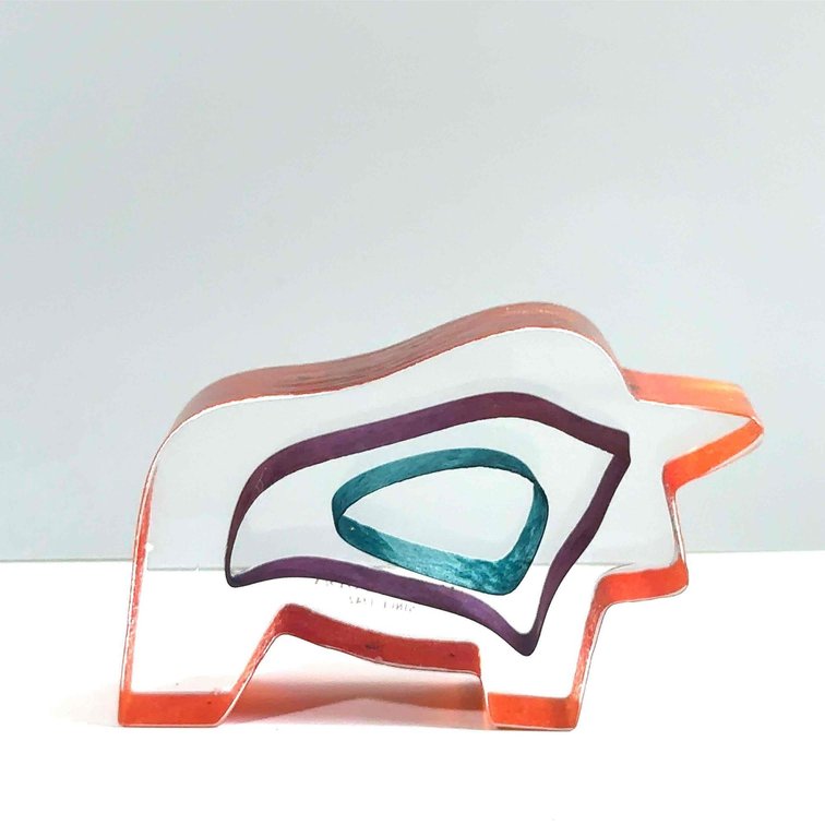 Bertil Vallien for Kosta Boda “Seeling Red” Glass Sculpture