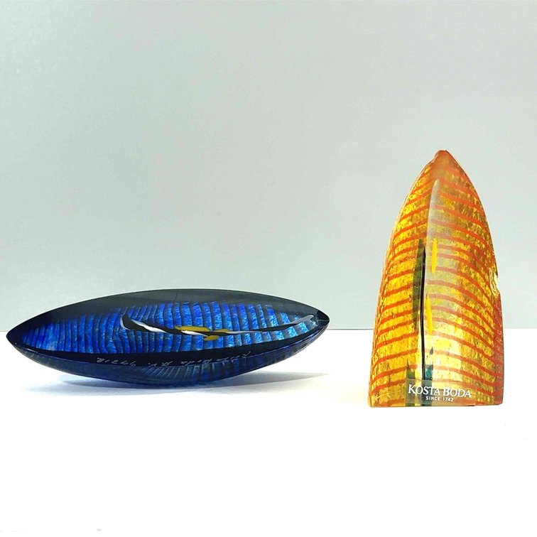 Bertil Vallien for Kosta Boda Glass Sculptures