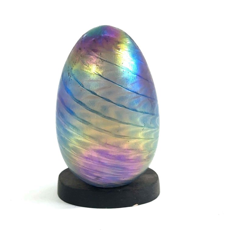 Vintage Metallic Besmo-Like Egg with Signature