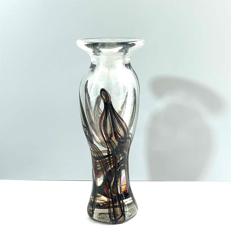 Vintage Blown Glass Art with Signature
