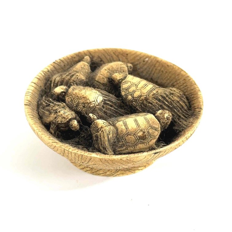 Artist Signed Japanese Turtle Netsuke
