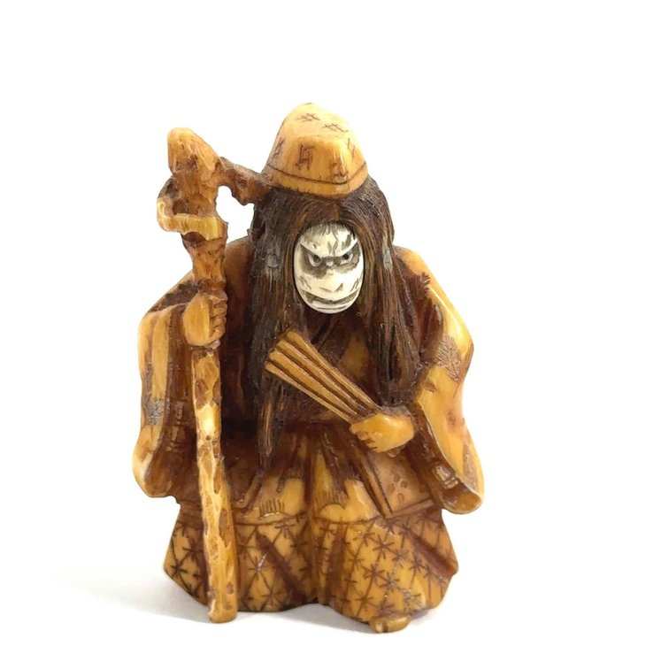 Antique Japanese Netsuke Doll