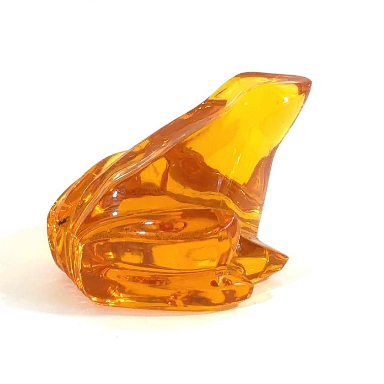 Baccarat Amber Frog