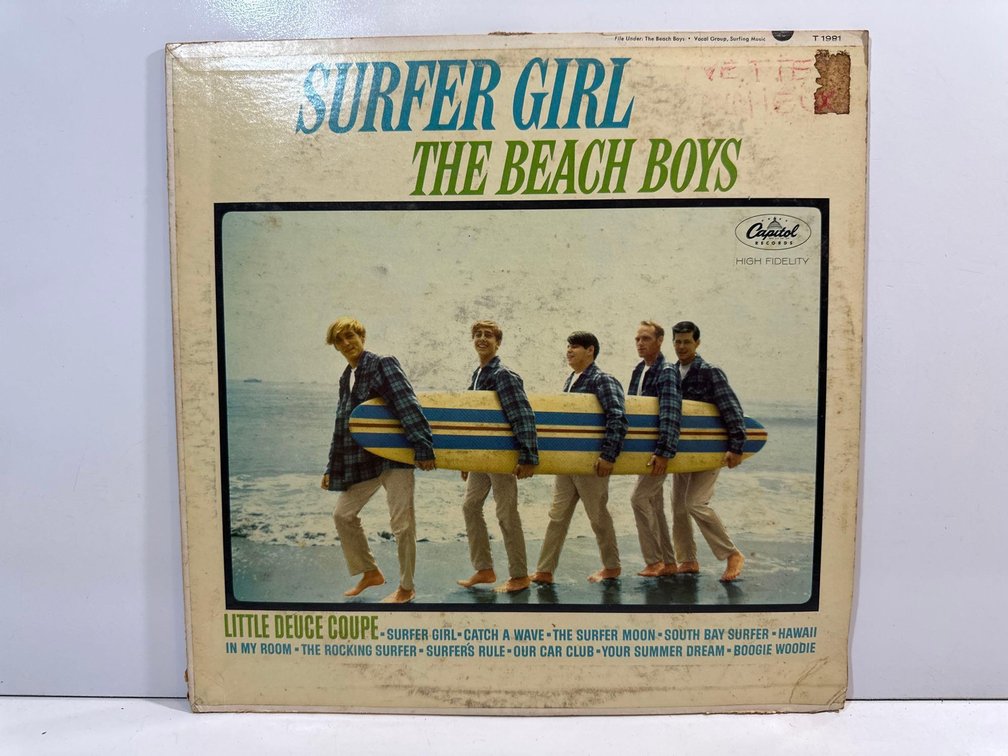 Vintage Surfer Girl Record Album by The Beach Boys