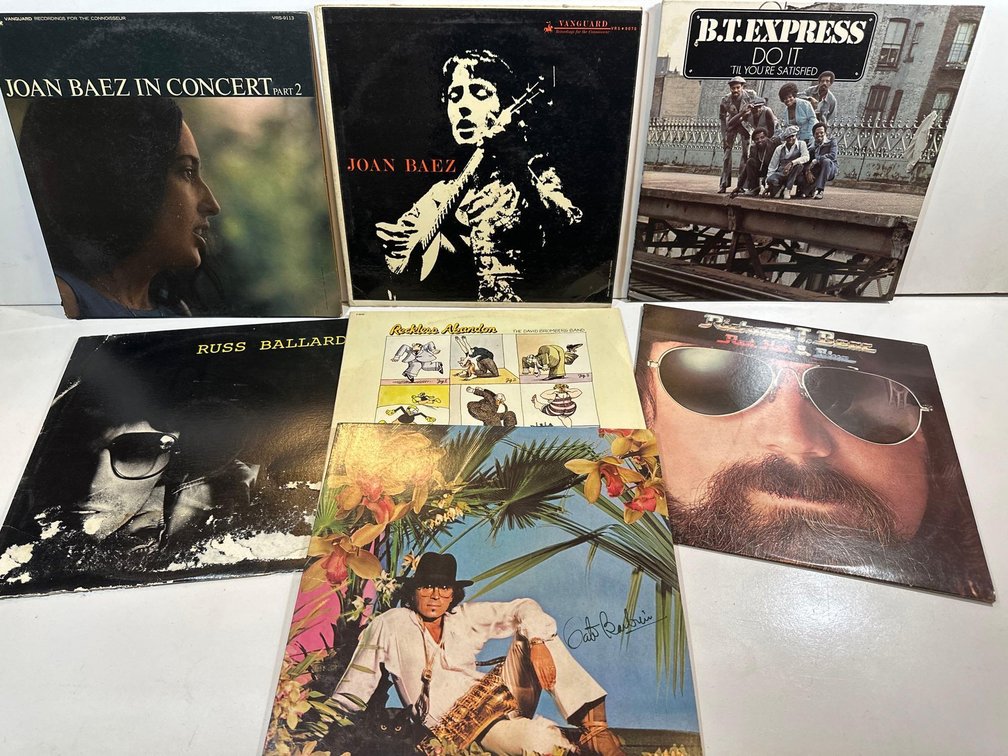 (X's 7) Mixed Lot of Various Album Records