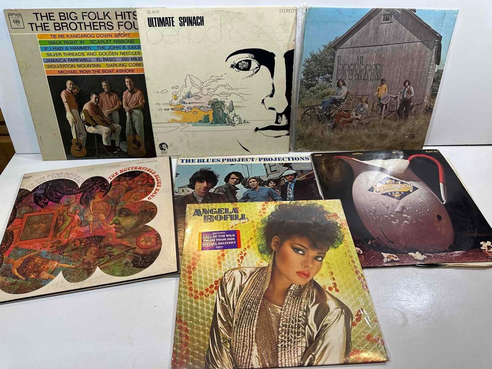 (X's 7) Mixed Lot of Various Album Records