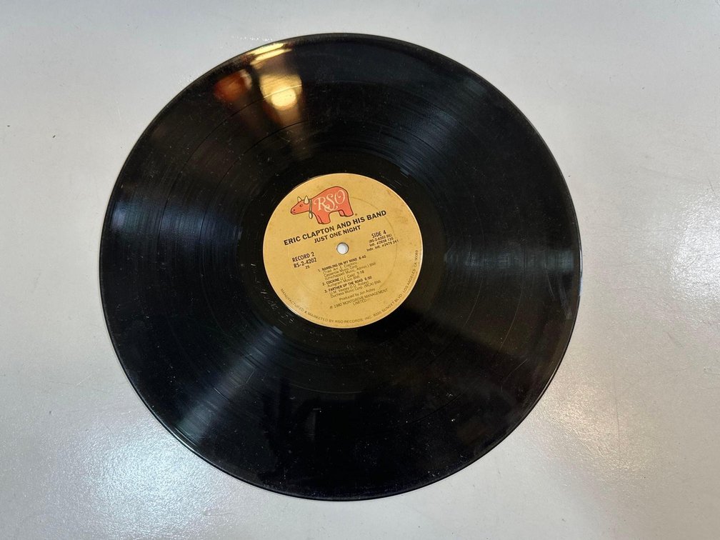 Just One Night - Eric Clapton and His Band, RSO Record Label with No Sleeve