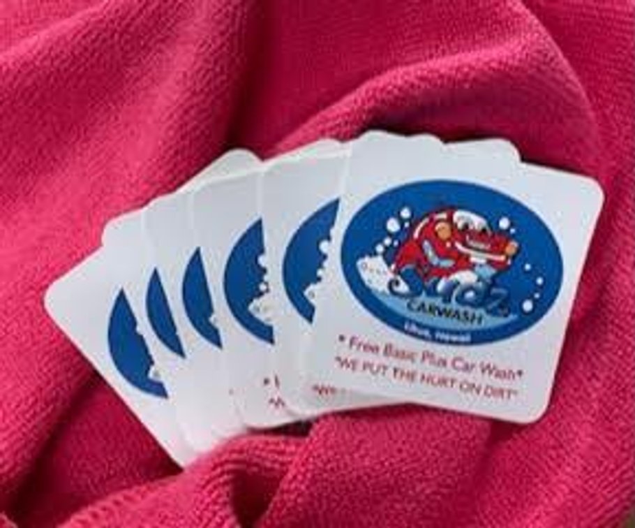 $90 in Sudz Car Wash Gift Certificates