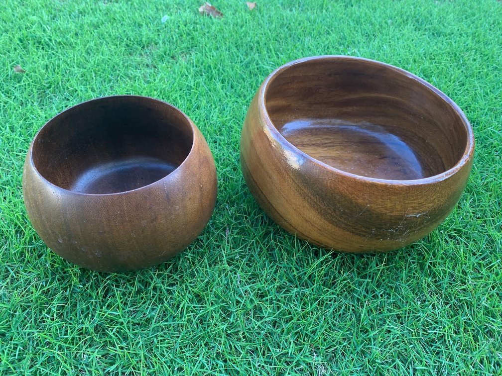 2 Wooden Bowls