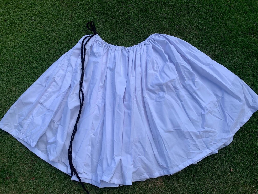 White Hula Pa’u Skirt 