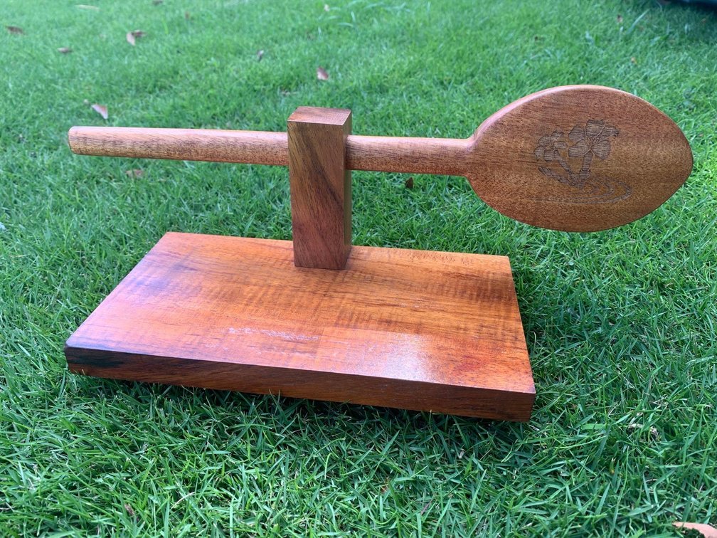 Koa Wood Miniature Paddle Trophy 