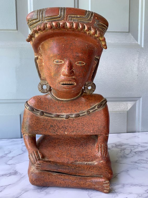 South American Red Clay Figure