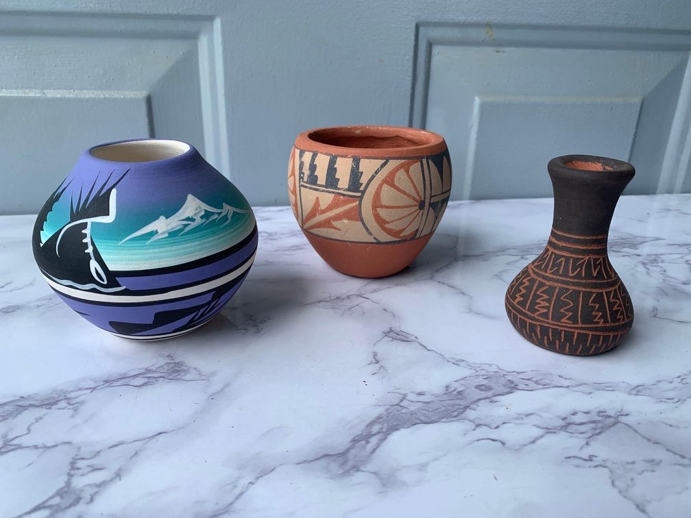 Group of 3 Small Southwest Pots / Vases