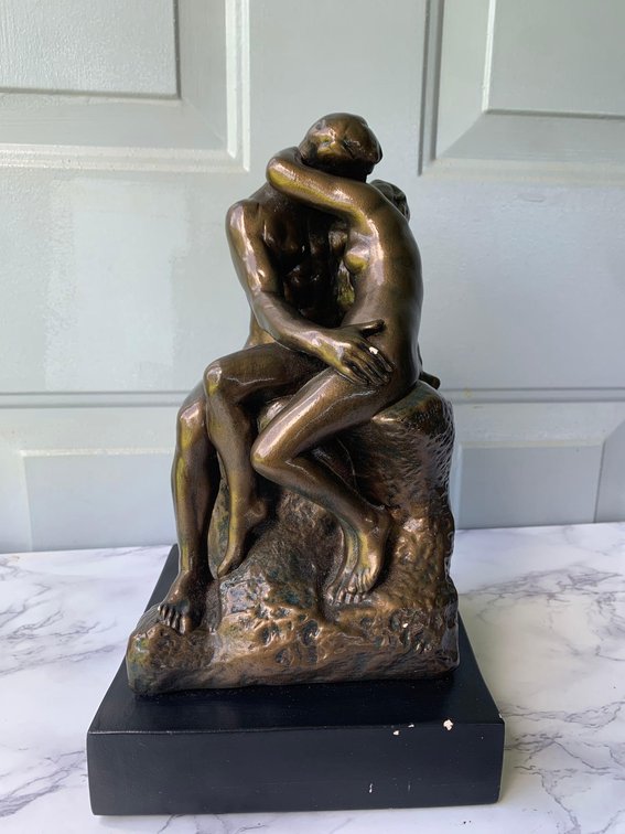 “The Kiss” by Auguste Rodin Version by Barbedienne 1977 AMR