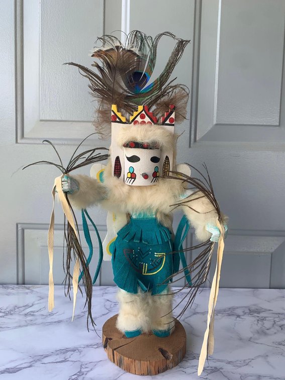 Kachina Katsina Doll Native American Spirit Figure Butterfly Freida Charly