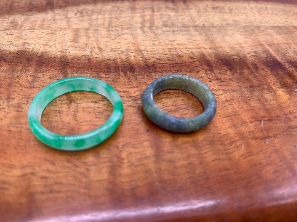 2 Jade Rings