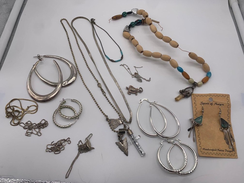 Lot of Sterling Silver & Silver Plated Jewelry
