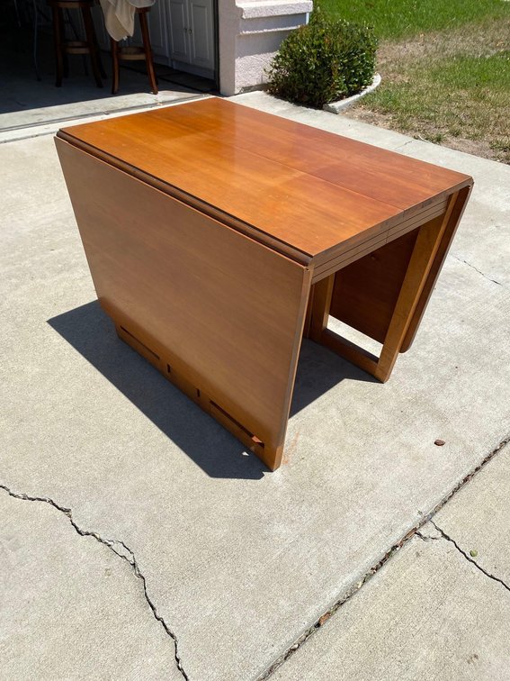 6' x 4' Vintage Mid-Century Drop Leaf Table