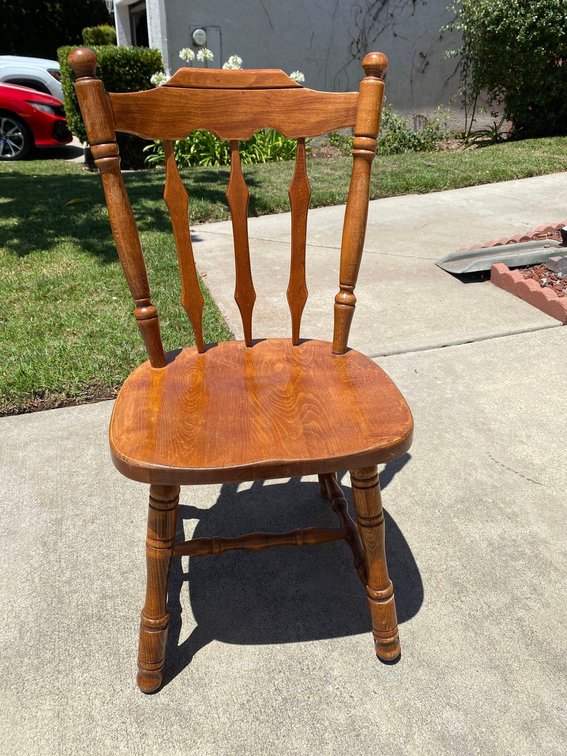 Vintage 1984 Wood Chair