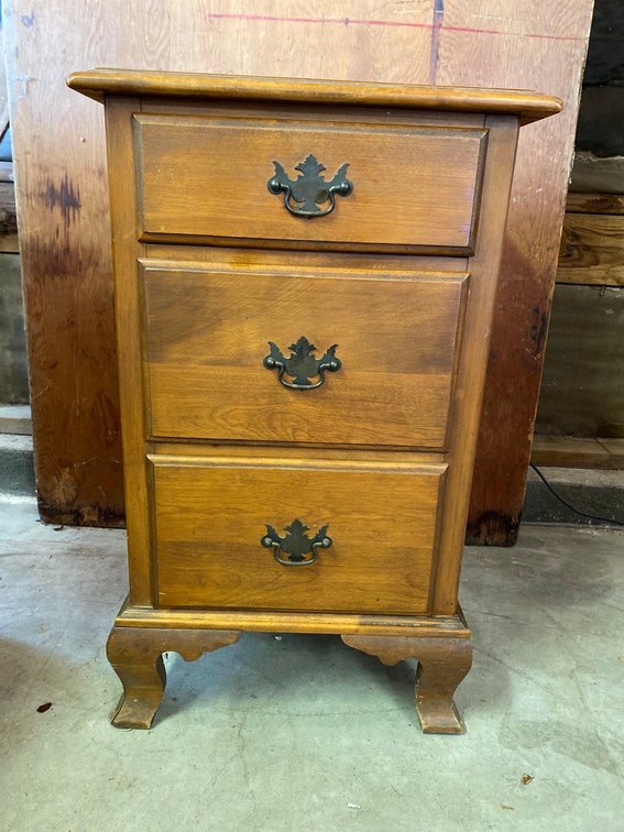 17" x 15" Vintage Solid Wood Dresser