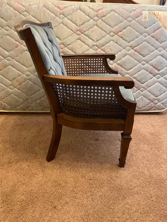 Vintage Velvet Upholstered Chair
