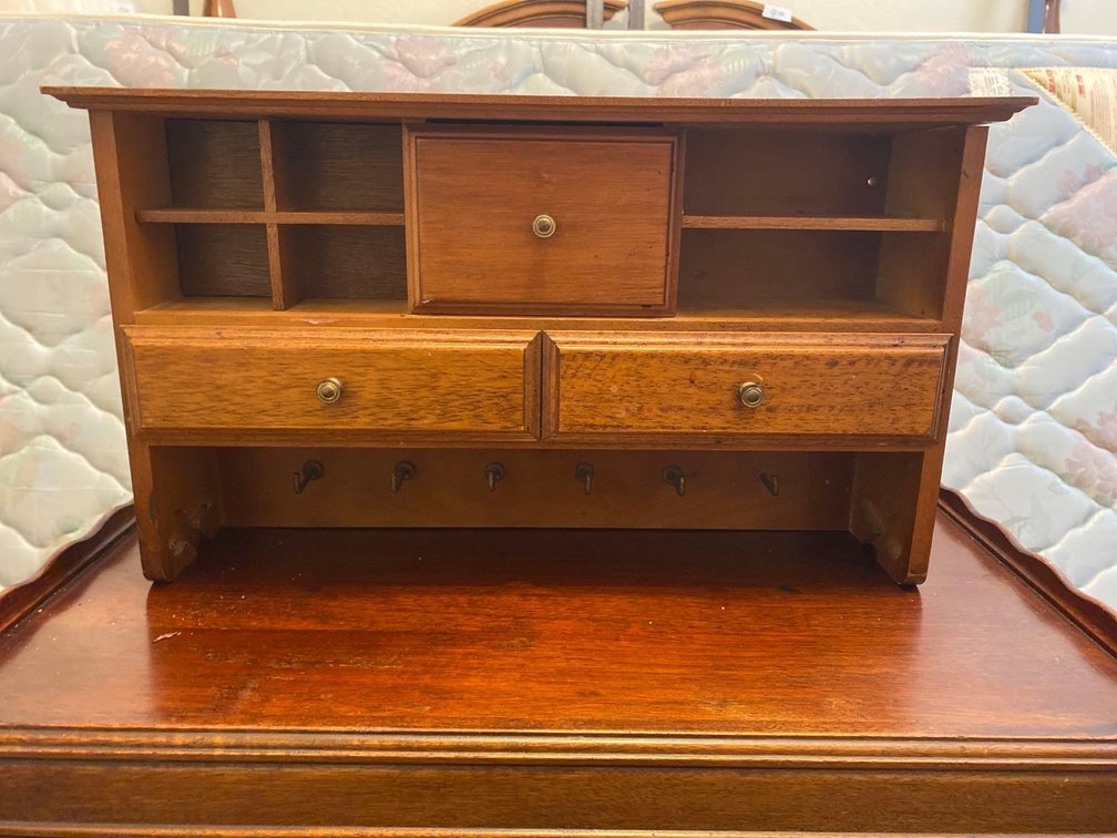 19" Vintage Wood Shelving Made in Santa Barbara