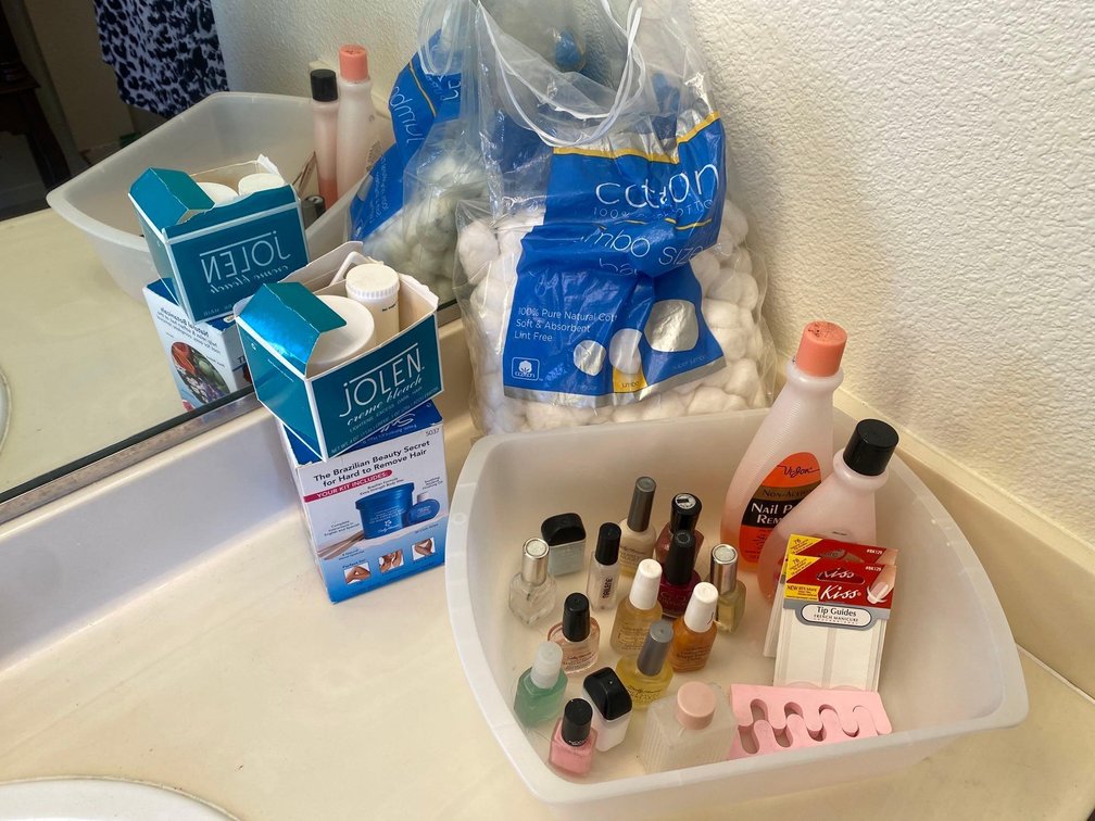 Mixed Lot of Nail Supplies and Waxing Kit