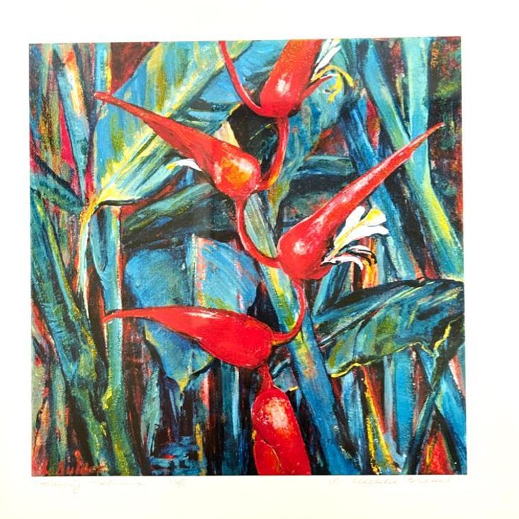 Hanging Heliconia Print