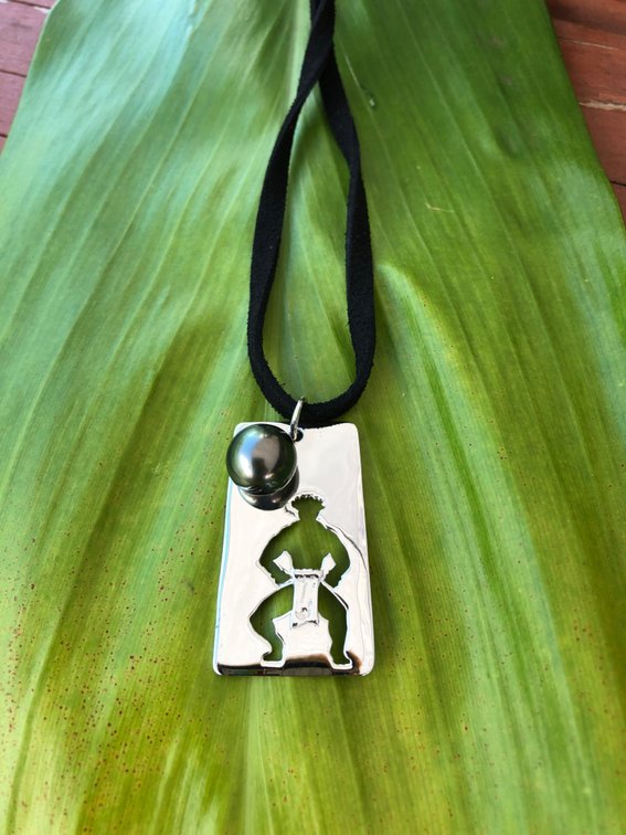 Tahitian Pearl Kane pendant in Sterling silver