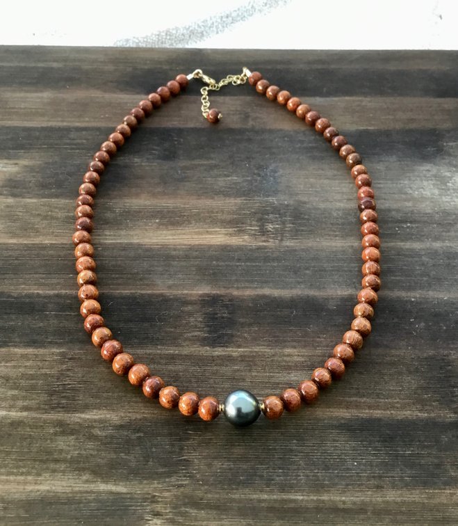 Tahitian Pearl on Koa Strand