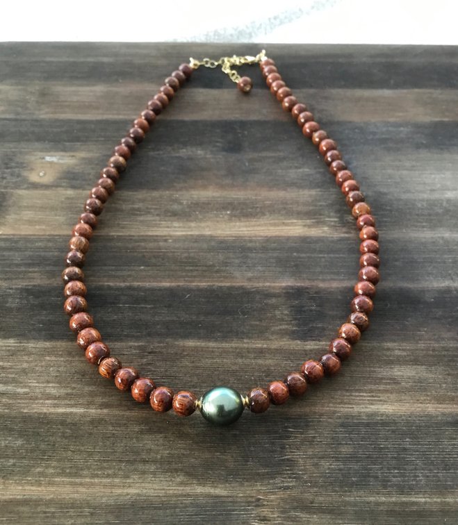 Tahitian Pearl on Koa Strand
