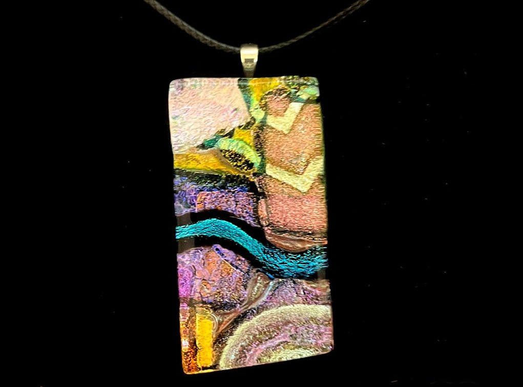 Glass Kauai Pendant & Earrings