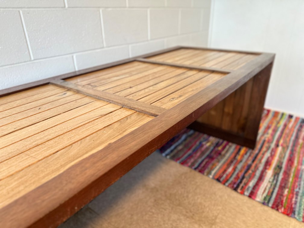 Teak Hardwood Desk or Entry Table 