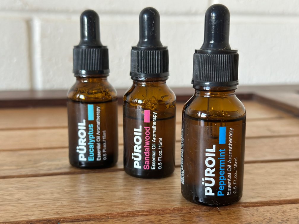 Puroil Essential Oil : Peppermint, Sandalwood Eucalyptus