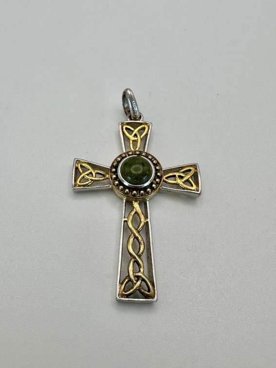 Vintage 925 Sterling Silver Cross Pendant