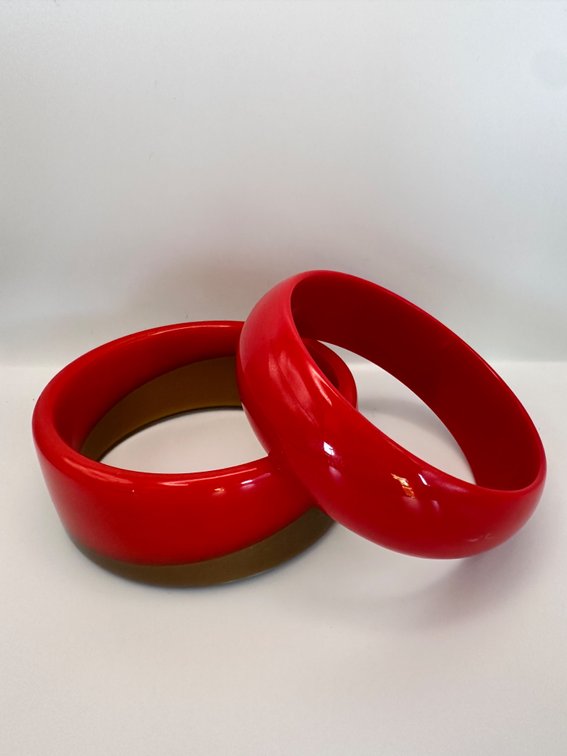 Vintage Red Bangles 