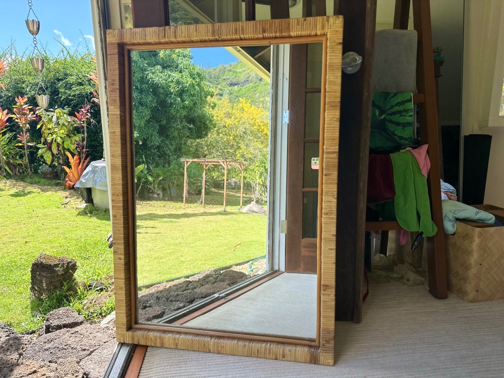 Quality Rattan Mirror Heavy 40.5” x 28.5”